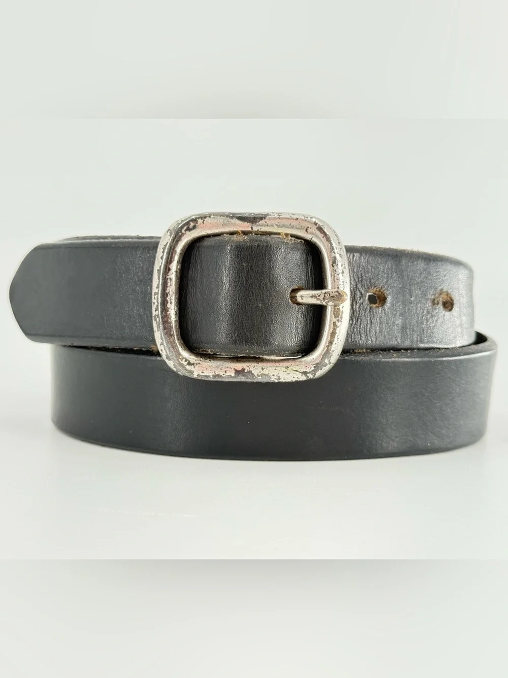 GAP Women’s XS Vintage Black Leather Belt Made in USA